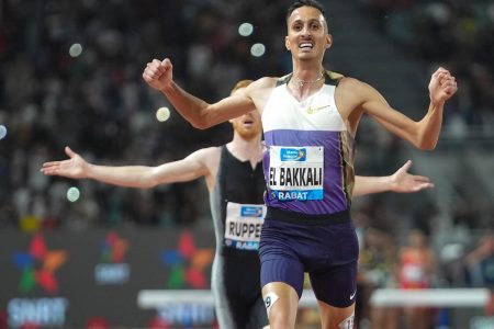 البطل الأولمبي سفيان البقالي يحققأفضل توقيت في ملتقى محمد السادس الدولي لألعاب القوى