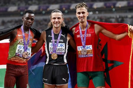 سفيان البقالي يحرز على الميدالية الفضية في بطولة العالم بطوكيو