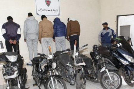 مكناس : الامن يطيح بعصابة متخصصة في سرقة الدراجات النارية