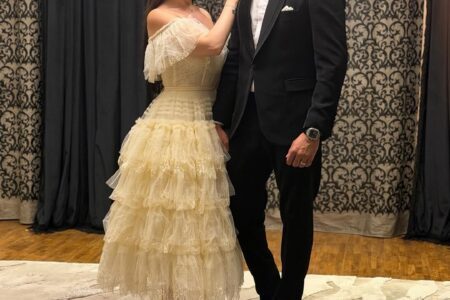 اطلالة مي عز الدين الجمالية في عقد قرانها..