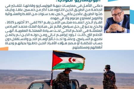 د. أيمن عقيل يكتب : الذين فسّروا الماء بعد الجهد بالماء،البوليساريو نموذجًا.