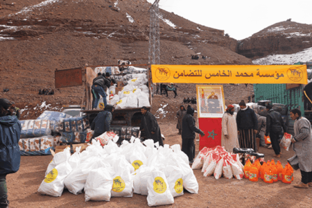 مؤسسة محمد الخامس للتضامن تطلق عملية مواجهة موجة البرد القارس