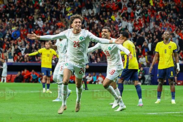 المنتخب المغربي يتعادل مع الإكوادور في مباراة قوية